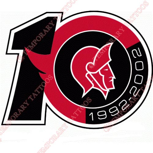 Ottawa Senators Customize Temporary Tattoos Stickers NO.280